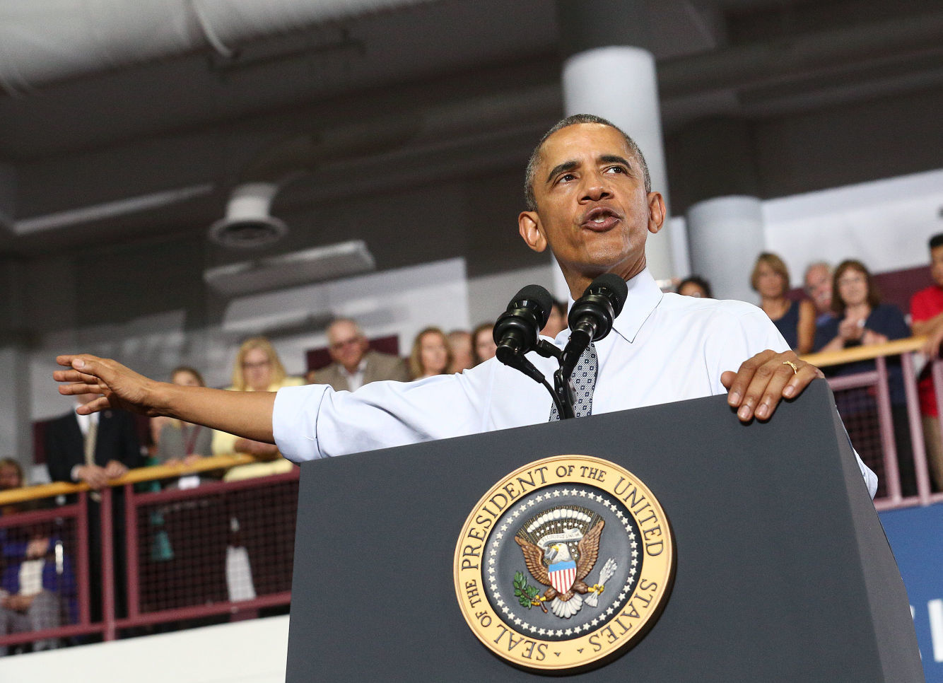2015: President Barack Obama in La Crosse